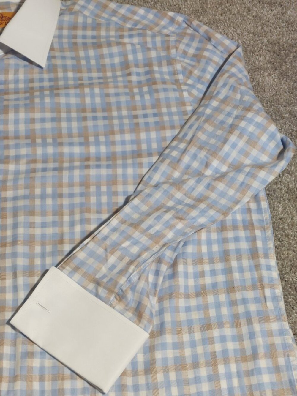 R. Lewis Contemporary fit LS button down shirt French cuff Size 18-34/35 - Picture 3 of 8